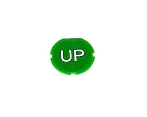 ABB  1SFA616906R1043   Green UP text cap insert for flush pushbuttons