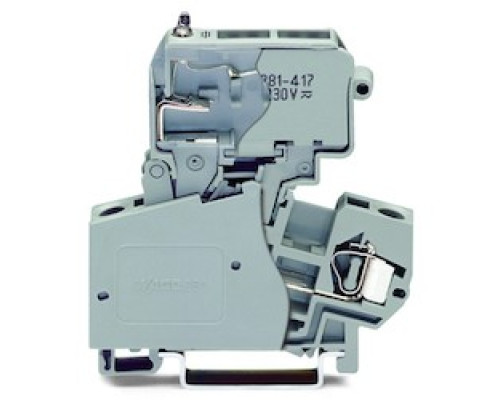 WAGO CORPORATION  281-623/281-418   FUSE DISC TB; WITH PIVOT FUSE HOLDER GREY