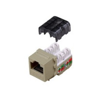 VANCO  820436                 Category 6 90 Degree Keystone Inserts - 8 Conductor and Light Almond