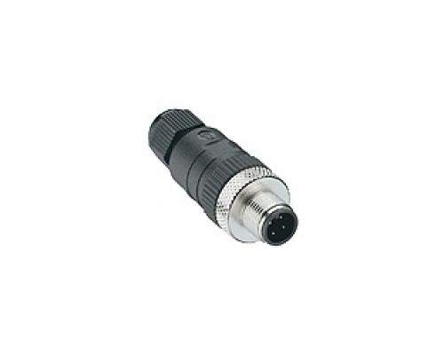 LUMBERG AUTOMATION  600005196  RSC 8/9   M12 Micro Field attachable connector, M12 male connector, 8-pole with threaded joint, assembling with screw terminals.