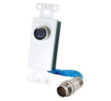 C2G  42017  CG42017                 Wallplate, 12-Pin, White