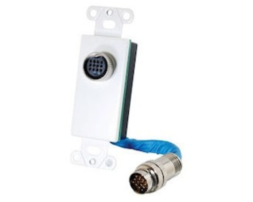 C2G  42017  CG42017                 Wallplate, 12-Pin, White