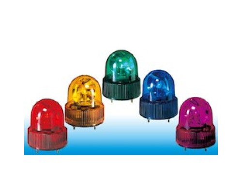 PATLITE USA CORPORATION SKH-M1J-B  Rotating 100mm diameter, DC 12-24V, Cable, Blue