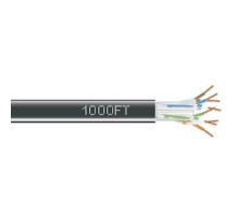 BLACK BOX NETWORK SERVICES EYN880A-PB-1000  CAT6 550-MHz Solid Ethernet Bulk Cable - Unshielded UTP , CMR PVC, Black, 1000-ft. 304.8-m Pull-Box