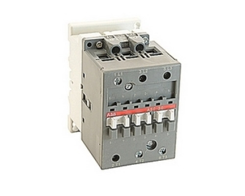 ABB  A50-30-00-84   3 pole, 55 amp, non-reversing across the line contactor with 110-120V AC coil and no auxiliary contacts