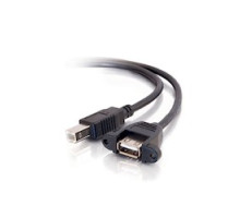 C2G  CG28069  28069                 3 ft. USB 2.0 A Female To B Male Panel Mount Cable