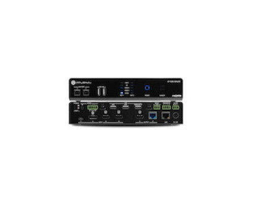 ATLONA TECHNOLOGIES  AT-OME-MS52W                 Omega 5x2 4K/UHD Multiformat Matrix Switcher, With Wireless Casting, HDMI, USB-C, Display Port, And USB Pass Through Over HDBaseT