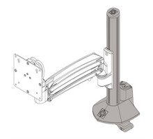 CHIEF MANUFACTURING  KRA245W                 KXC K1C K2C Column Desk Clamp Base White