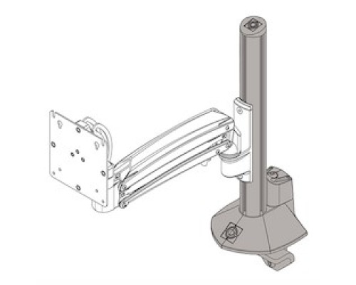 CHIEF MANUFACTURING  KRA245W                 KXC K1C K2C Column Desk Clamp Base White