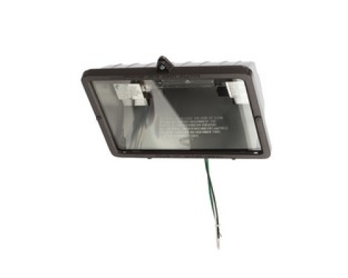 NSI INDUSTRIES  QF300-500B   Quartz Small Flood, 120V, 300/500 Watt Lamps, Bronze, Tempered Glass Lens