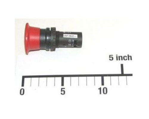 ABB  CE4T-10R-02   Compact Emergency Stop, Mushroom Actuator, 220 to 240 Volt/1 Amp AC, 125 Volt/0.2 Amp DC, 0.03 M x 0.073 M Width x 0.04 M Height, Red