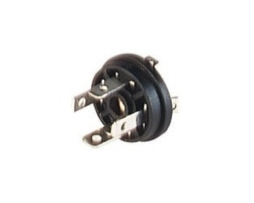 HIRSCHMANN 933114100  GSSR 300 black; Appliance connector with central nut, version for molding or gasket, 3 contacts + PE, industrial standard 9.4 mm , Type C, 4A, 250V