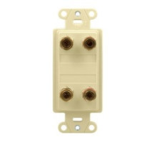 ON-Q/LEGRAND  F9005-LA-V1  F9005LAV1                 Home Theater Dual Speaker Connection Kit, Light Almond