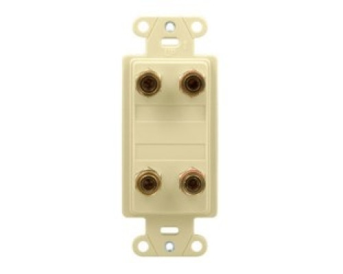 ON-Q/LEGRAND  F9005-LA-V1  F9005LAV1                 Home Theater Dual Speaker Connection Kit, Light Almond