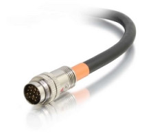 C2G  CG60066  CG60066                 Multi-Format Flying Lead, Right Angled, VGA Male/3.5 MM Stereo Male to RapidRun 15-Pin Male, 1.5’ Length, Black