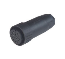 HIRSCHMANN  933068100   CM 06 EA 20-29 S; Straight Cable Socket, strain relief by means of a clamping cage, 17 contacts, PG16, MIL-C 5015 bzw. VG 95 342, black housing, 4A 50V AC/DC