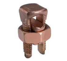 BURNDY KS25 101310         Copper Split Bolt, Cu: 4 AWG-1/0 AWG Str  Run & Tap