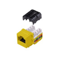 VANCO  820816                 Category 6 90 Degree Keystone Inserts - 8 Conductor and Yellow