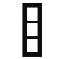 2N TELEKOMUNIKACE A.S.  01283-001  9155013B                 2N IP Intercom Frame, 3-Module, Flush Mount, Black