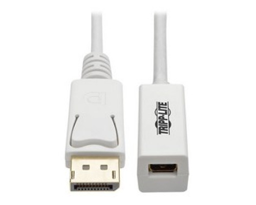 TRIPP LITE P134-003-MDP         DisplayPort to Mini DisplayPort Cable Adapter, 3840 x 2160 4K x 2K @ 60Hz, M/F , 3 ft.