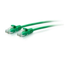 C2G  C2G30158                 15FT/4.5M CAT6A SLIM PATCH 28AWG GREEN