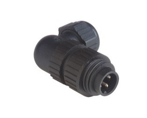 HIRSCHMANN  934128100   CA 3 W LS; Angled Cable Plug, integrated strain relief, 3 contacts + PE, black housing, 10A, 250 V DC