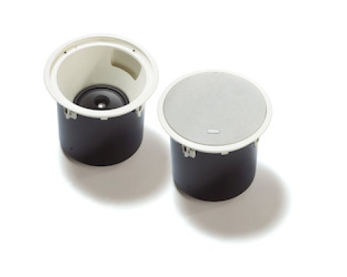 BOSCH COMMUNICATIONS LC2-PC60G6-8H         Ceiling loudspeaker 60 W, circular, metal grille, integrated metal back-cover, 8-inch coax two-way system driver with dual integrated waveguides, 3-way ceramic screw terminal block, s