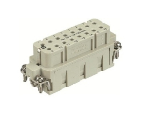 HARTING  09200163101  9200163101   Han A Female Insert-Crimp: Han A 16 Position F Insert Crimp