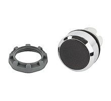 ABB  MP1-30B   22mm Modular - Pushbuttons MOM, Flush, Chrome Bezel Black