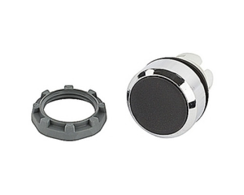 ABB  MP1-30B   22mm Modular - Pushbuttons MOM, Flush, Chrome Bezel Black