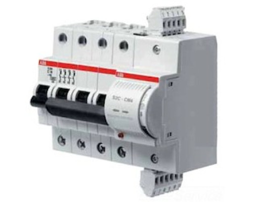ABB S2C-CM2/3  Motor operating device has the function to allow the remote control opening or closing of the MCB it is associated to. It can assembled to 2 and 3 pole MCBs of S200 range.