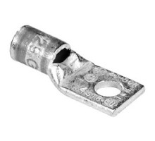 THOMAS & BETTS  54147BE                 Copper One-Hole Lug, Short Barrel, Blind End, Max 35kV, #1 AWG Wire, 5/16 in Bolt Size, Tin Plated, Die Code 37, Green