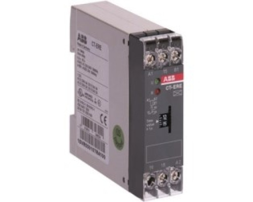 ABB 1SVR550107R1100  Timer with 24 V AC/DC, 220-240 V AC rated control supply voltage, timing range of 0.1-10 s, no control input, and 1 SPDT c/o output contact