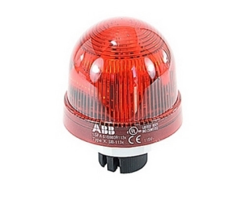 ABB  KSB-113R   Optical module for signal beacon with red Xenon tube flashing light, 115V AC, with integrated xenon tube