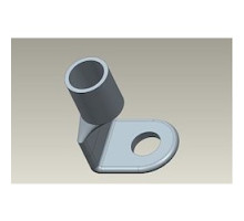 THOMAS & BETTS  256-30695-1333                 Lug, One Hole, Short Barrel, 250 Mcm Wire, Bolt Hole 5/8 Inch, Color Red, Die Code 71, Inverted 90 Degree Bend, Inspection Hole.