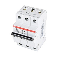 ABB  S203-C20  2CDS253001R0204   Mini Breaker, S200, 3 Pole, Trip C, 20A