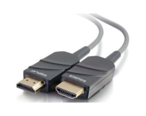 C2G  CG41373  CG41373                 HDMI Active Optical Cable, High Speed, Plenum, Male to Male, 4K at 30 Hertz Resolution, 6 Volt, 0.8 Watt, CMP Rated, 100’ Length, Gray