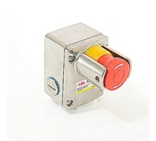 ABB  2TLA050220R1422   Stainless steel heavy duty emergency stop switch with NPT connector, 2 NC and 2 NO contacts and locking feature
