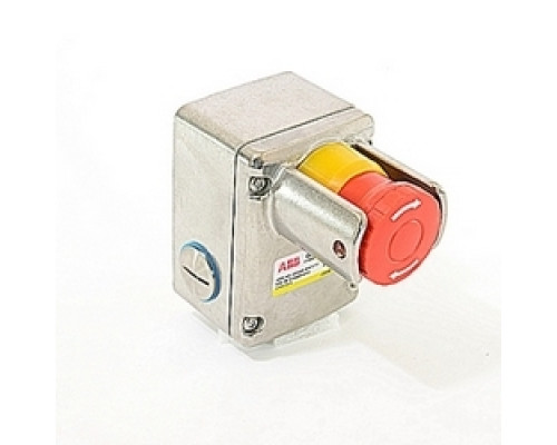 ABB  2TLA050220R1422   Stainless steel heavy duty emergency stop switch with NPT connector, 2 NC and 2 NO contacts and locking feature