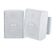 BOSCH SECURITY SYSTEMS LB20-PC15-4L         Two-way 4-inch cabinet loudspeaker, with easy wall-mount system, internal 15W 70/100-volt line transformer, weather-resistant IP54 packaged in pairs , white
