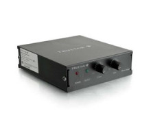 C2G  CG40100  CG40100                 Audio Amplifier, Plenum Rated, Class D, 40 Watt Output, 150 Hertz to 20 Kilohertz, 3.5 MM Stereo Female Connector, Black