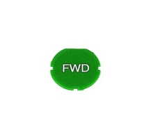 ABB  1SFA616906R1049   Green FWD text cap insert for flush pushbuttons