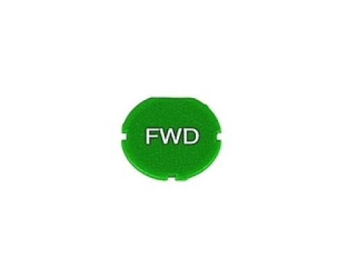 ABB  1SFA616906R1049   Green FWD text cap insert for flush pushbuttons