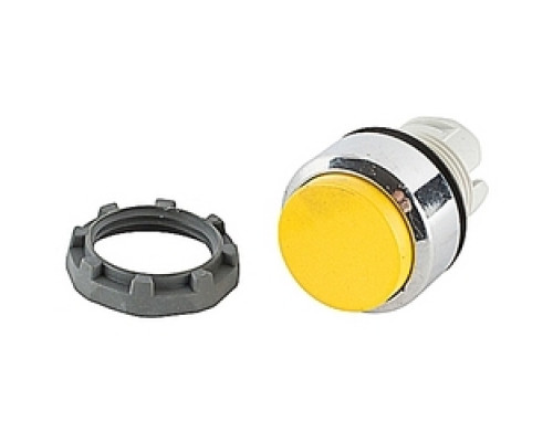 ABB  MP3-30Y   22mm Modular - Pushbuttons MOM, Extended, Chrome Bzl Yellow