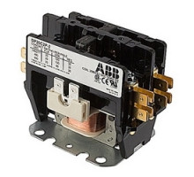 ABB  DP20C2P-2   20 amp, 2 pole, non-reversing definite purpose contactor with 208/240V AC coil