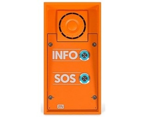 AXIS COMMUNICATIONS  01354-001  9152102W                 2N IP Safety Security Intercom, 217mm Width x 83mm Depth x 109mm Height, With 2-Button INFO/SOS and 10W Speaker