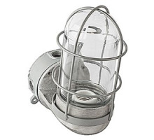 THOMAS & BETTS  TBGG-100   Vaportight Right Angle Bracket with Glass Globe, Aluminum, with 4 Inch Weatherproof Box Supplied with Three 1/2 Inch Closure Plugs and Cast Guard, 100 Watt Maximum