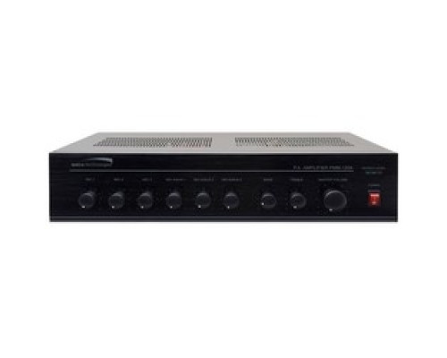 SPECO TECHNOLOGIES  PMM120A                 Power Mixer Amplifier, 1-Zone, Public Address, Long Running, 60 dB Microphone/TEL, 70 dB Line, 120 Volt AC, 50/60 Hertz, 120 Watt, 16.9