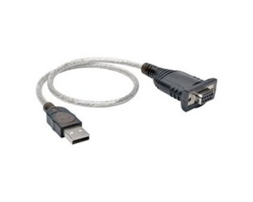 TRIPP LITE U209-18N-NULL         USB to Null Modem Serial FTDI Adapter Cable with COM Retention USB-A to DB9 M/F , 18 in.