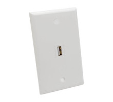 TRIPP LITE U060-000-KPA-WH         USB 2.0 ALL-IN-ONE, KEYSTONE/PANEL MOUNT ANGLED, COUPLER F/F , WHITE